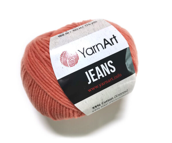 Włóczka YarnArt Jeans 50 g pomarańcz 23