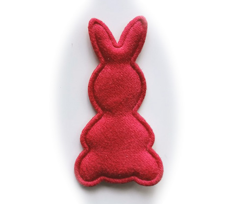 Naszywka Aplikacja królik czerwony