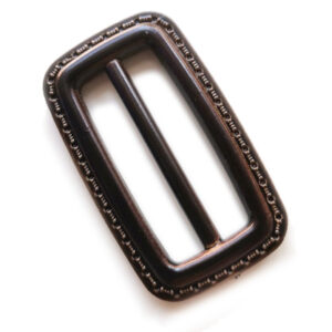 Klamra regulator do paska 32 mm brąz