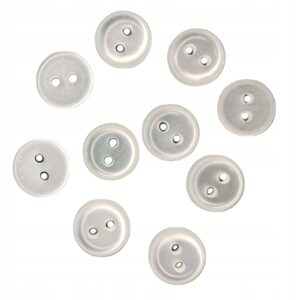 Guziki 9 mm perłowe 2 otw. 20 szt.