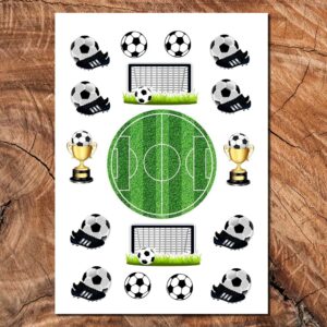 Wydruk cukrowy A4 piłka nożna 17 elem. DIY