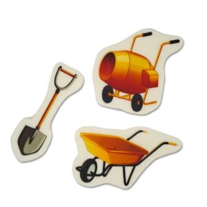 Taczka łopata betoniarka na tort topper toper budowa