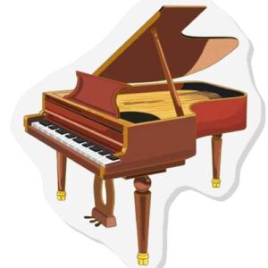 Topper toper z masy cukrowej na tort fortepian DIY