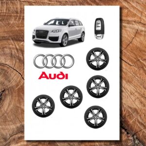Wydruk cukrowy na tort A4 Audi białe DIY