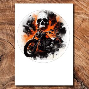 Wydruk cukrowy na tort A4 motocykl motor chopper DIY