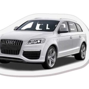 Topper toper z masy cukrowej na tort Audi białe DIY