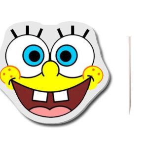 Topper toper z masy cukrowej na tort SpongeBob DIY