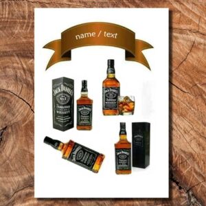 Wydruk cukrowy na tort A4 Jack Daniels napis DIY