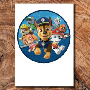 Wydruk cukrowy na tort A4 Psi Patrol DIY