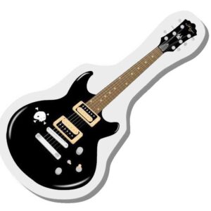 Topper toper z masy cukrowej na tort gitara DIY