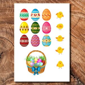 Wydruk cukrowy na tort A4 Wielkanoc pisanki DIY