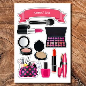 Wydruk cukrowy na tort A4 make up woman dama napis DIY