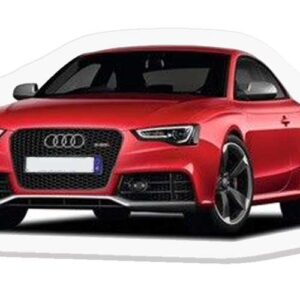 Topper toper z masy cukrowej na tort Audi czerwone DIY