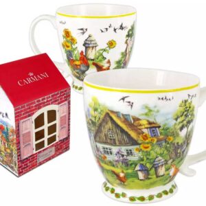 Kubek Porcelanowy "Wiejska Zagroda"