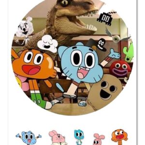 Wydruk cukrowy na tort A4 Gumball DIY