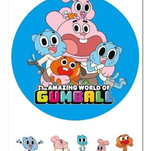 Wydruk cukrowy na tort A4 Gumball DIY
