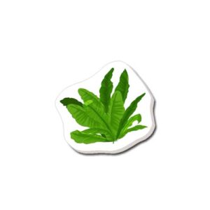 Topper toper z masy cukrowej na tort krzew zarośla trawa