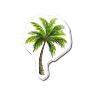 Topper toper z masy cukrowej na tort palma drzewo