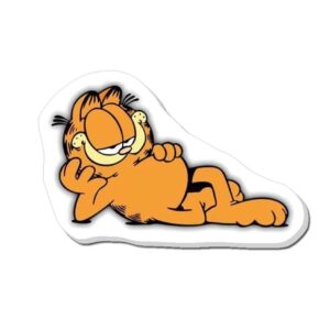 Topper toper z masy cukrowej na tort Garfield