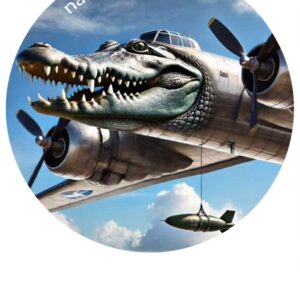 Wydruk cukrowy na tort A4 Bombardino Coccodrilo + napis gratis